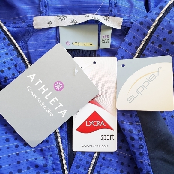 New Athleta Accelerate Reflective Jacket NWT Size XXS = 00 - Picture 12 of 16